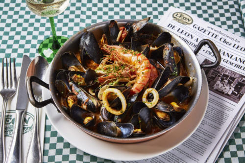 Moules plancha